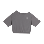 Asymmetric Shoulder Oversized Cotton T-Shirt