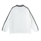  Striped Coller Sweatshirt,Kaizen Styling 