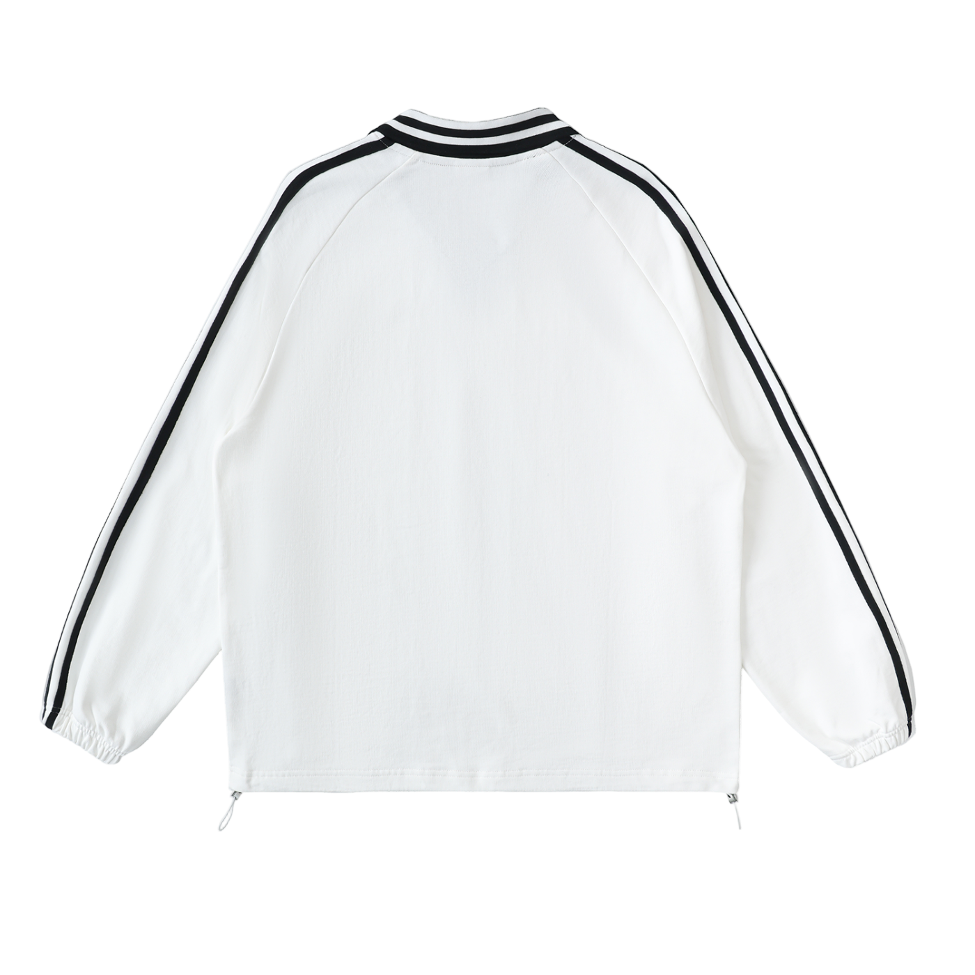 Striped Coller Sweatshirt,Kaizen Styling 