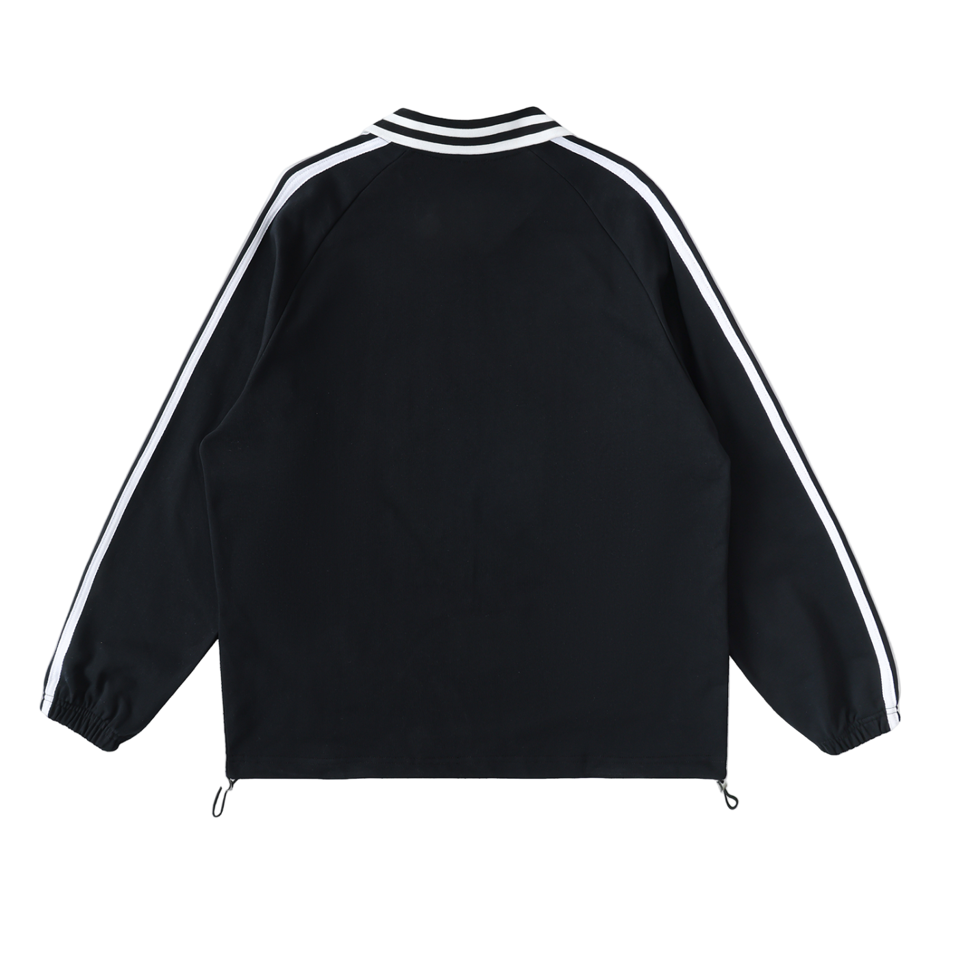  Striped Coller Sweatshirt,Kaizen Styling 