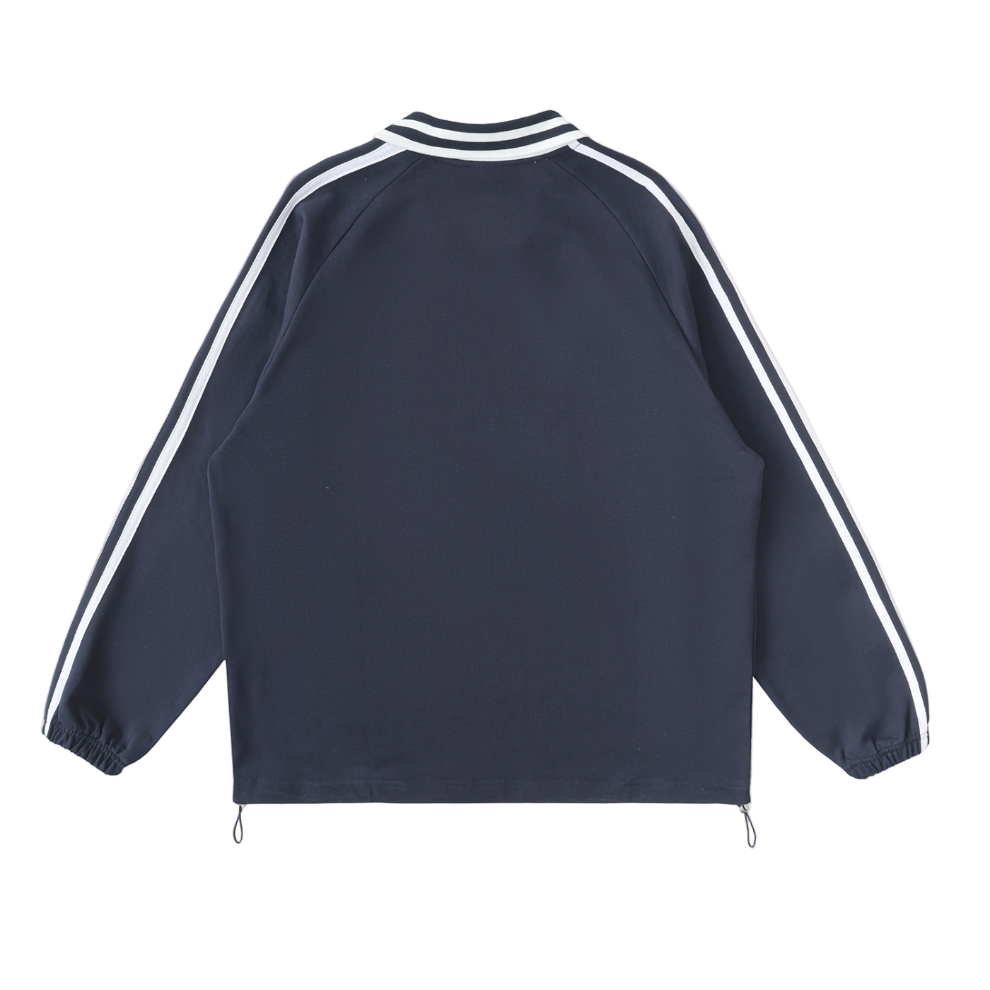  Striped Coller Sweatshirt,Kaizen Styling 