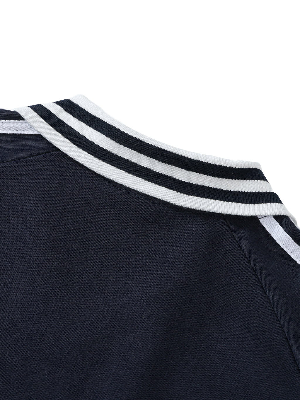  Striped Coller Sweatshirt,Kaizen Styling 